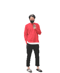 Man standing with a phone